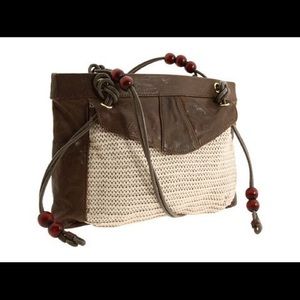 Nanette Lepore Leather & Crochet Crossbody